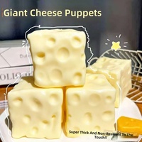 Jouet à presser en forme de beurre et de fromage, anti-stress, malléable, en caoutchouc thermoplastique non-rétractable avec forte adhérence par les doigts