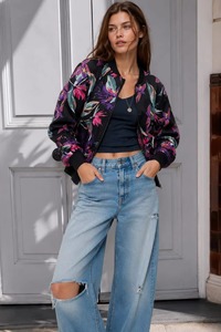 Veste florale pour femme de qualité export, élégante, à manches longues, décontractée, pour l'hiver, disponible à un prix raisonnable - Product Image 2