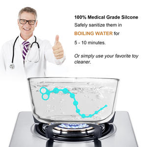 Sexbay – Plug anal personnalisable avec anneau de traction central, 10 billes, en silicone médical, pour hommes et femmes - Product Image 3