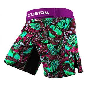 Pantalones Cortos de MMA Personalizados para Hombre, Ropa de Entrenamiento de Artes Marciales Mixtas, Impresión por Sublimación, Secado Rápido, Poliéster, Talla Adulto, Corte Regular - Product Image 3