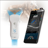 Clinique vétérinaire hôpital double têtes 3 en 1 sonde Doppler couleur USB et Wifi Smartphone/tablette machine à ultrasons
