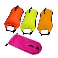 Boya de Buceo Inflable de TPU Personalizada de Fábrica, 2 Bolsas de Aire, Impermeable IPX-4, Alta Visibilidad, Flotador de Descanso para Natación