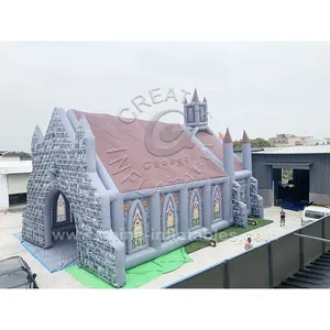 Grado comercial <span class=keywords><strong>2021</strong></span> IAAPA Casa embrujada inflable comercial de Halloween, sala de escape inflable - Product Image 1