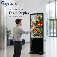 Kiosque à écran tactile INGSCREEN, affichage numérique Android, lecteur publicitaire vertical d'intérieur avec logiciel de publication