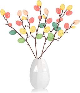 Ramas de <span class=keywords><strong>huevo</strong></span> de Pascua, pintura colorida de espuma, rama de árbol, ramo Artificial, palos de planta falsa - Product Image 1