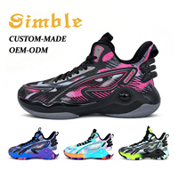 Chaussures de sport décontractées tendance style basketball, personnalisées, de haute qualité, en caoutchouc résistant, pour hommes