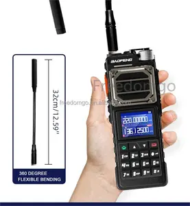 High Quality UV-25 10W UHF VHF Dual Band Ptt Long Range Ham Wireless 10km 2 Way Radio Handheld Walkie Talkie 50 Amateur Radio