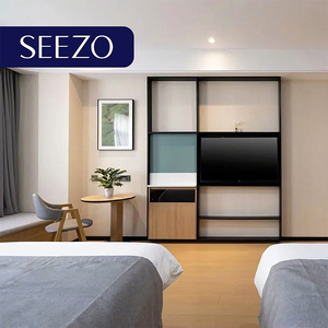 Ensemble de meubles de chambre à coucher d'hôtel en bois moderne européen, luxe sur mesure avec garantie de 10 ans - Product Image 4