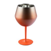 Gobelet à vin en acier inoxydable avec couvercles Gobelets incassables isolés à double paroi Gobelet à vin à tige isolée