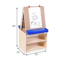 Chevalet d'art Montessori pour tout-petits, centre d'apprentissage éducatif, jeu créatif, équipement en bois pour la maternelle, la garderie et la crèche