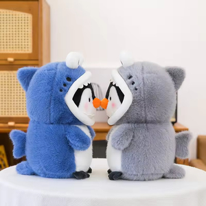 Peluche di Squalo e Pinguino all'Ingrosso, Giocattoli di Animali Marini Cartoonizzati, Regali per la Festa dei Bambini - Product Image 6