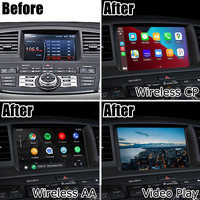 Mise à niveau de l'écran HD sans fil CarPlay Android Auto pour Infiniti M35 M45 2007-2010 Y50 IT06 Nissan Fuga, prise en charge de la fonction Mirror Link