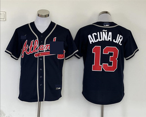 Camiseta de Hombre del Estadio Atlanta City Connect 2026, Número 13 # Acuna Jr 23 # Harris 27 # Riley 28 # Camiseta de Béisbol Americana Cosida Olson 10Jones - Product Image 5