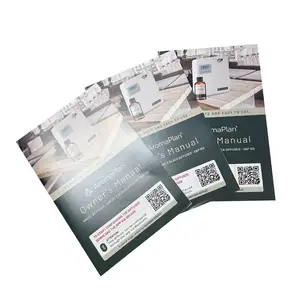 Brochure a impressione/volantino/cataloghi/servizio di stampa di Menu stampa Offset Art Paper HR pellicole laminazione OEM stili