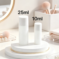 En stock – Combo de flacons de voyage miniatures blancs de 10 ml et 25 ml, à double couche, avec bouchon à vis hermétique, pour sérum, essence et tonique.