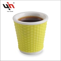 Tasse à café en céramique personnalisée avec tasse à expresso en silicone Design nordique moderne mixte idéal pour les cadeaux d'affaires
