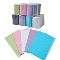 Bavoir dentaire imperméable 3 plis, coloré, confortable, jetable, pour tatouage et usage médical