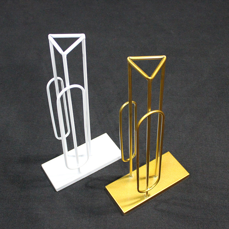 New wedding props wrought iron flower arrangement decoration tall metal vase gold metallic