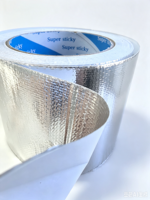 Ruban adhésif en aluminium pour l'étanchéité des conduits HVAC en tissu de fibre de verre haute température, pour l'étanchéité des conduits et des aérations de sèche-linge HVAC