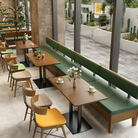 Meubles de restaurant modernes, ensembles de tables et de chaises pour cafés, utilisation pour la restauration, canapés et sièges de restaurant sur mesure pour hôtels