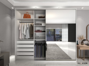 2026 Hot <strong>Sale</strong> Custom Modern <strong>Mirror</strong> Door <strong>Wardrobes</strong> Walk in Closet <strong>Wardrobe</strong> Luxury Bedroom <strong>Wardrobe</strong> with Sliding Doors - Product Image 3