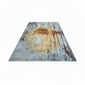 พรมปูข้างเตียงคุณภาพสูง ดีไซน์ใหม่ปี 2021 ออกแบบเองได้ ทันสมัย ทำด้วยมือจากขนสัตว์/ไหม กันลื่น หนานุ่มพิเศษ ขายดีที่สุด ผลิตในอินเดีย - Product Image 1