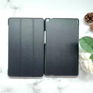 Ốp Da Có Lớp Lót Vi Sợi Cứng Phía Sau Chống Sốc Cho Huawei MediaPad T3 8 Ốp