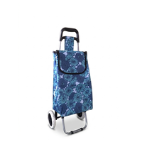 Chariot de courses multifonctionnel pliable avec roues en PU, tissu Oxford 600D, capacité de 50 kg pour les voyages en plein air