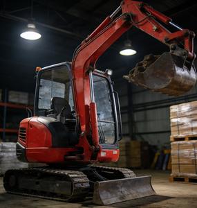 Escavatore Compatto Rosso Durevole con Rotazione a 360° °   Rotazione per Uso Industriale in Escavatori Compatti - Product Image 2