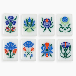 160PCS Set Mahjong Akrilik Amerika Portabel Permainan Meja dengan Tas Pembawa Rak Klasik untuk 4 Pemain Hiburan untuk Dewasa - Product Image 3
