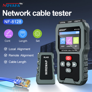 NOYAFA NF-8128 เครื่องทดสอบสายเคเบิลเครือข่ายระดับมืออาชีพ - RJ45/RJ11 Cat6/Cat5e เครื่องตรวจสอบและทดสอบพร้อมจอแสดงผล LCD และโทนเนอร์ - Product Image 2