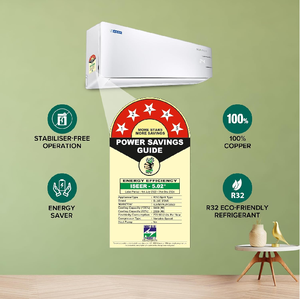 Aire Acondicionado Split Blue Star de 1.5 Toneladas, 5 Unidades, Smart Ready, Nuevo, Refrigerante Blanco Cobre, Ahorro de Energía, Autodiagnóstico, Convertible R32 - Product Image 4
