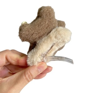New Autumn/Winter Cute Plush Bear Hair Clip Cartoon Furry Adorable <b>Doll</b> Bangs Clip Hair <b>Accessory</b> Girlish Style - Product Image 5