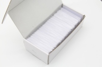 Wisecard kartu bisnis CIU9872B HiCo 2 jalur 13.56MHz Chip EMV PVC perak NFC aplikasi Visa MasterCard kartu kosong Magstripe