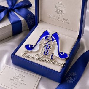 Nuovo Arrivo: Regalo Sorority <span class=keywords><strong>Zeta</strong></span> Phi Beta Finer per Donne, Scarpa con Tacco Alto Placcata Oro con Logo, Design Grazioso, ZPB 1920 - Product Image 6
