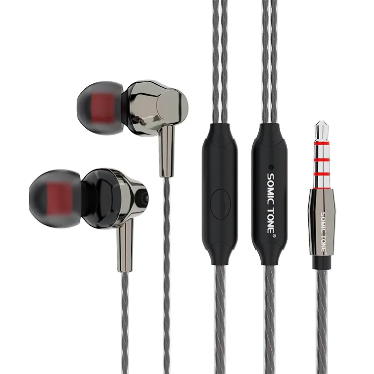 Earbuds with Microphone 2 Pack Ear Buds Earphones Headphones Mic and Volume Control Wired Earphones Bass