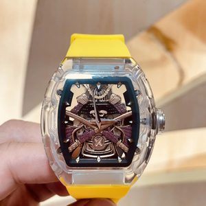 Reloj Mecánico de Cerámica con Cristal, Tourbillon Integral Grabado a Mano, Deslumbrante - Product Image 1