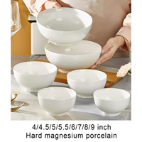 Assiettes plates en porcelaine 5 6 7 8 9 10 pouces pour restaurant vente en gros