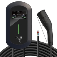 Chargeur de voiture électrique mural AC de type 2 TA-AC-22kW 32A 380V triphasé 2025 avec écran APP DC 6mA