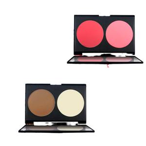 NOVO Double-Color <span class=keywords><strong>V</strong></span>-förmiges Rouge für kleine Gesichter Mehrfarbiges Trimm pulver Gesichts aufhellung Bronzer Text marker Großhandel - Product Image 1