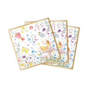 Ensemble de vaisselle de fête parlant 96 pièces, thème de véritable <span class=keywords><strong>fée</strong></span>, fête d'<span class=keywords><strong>anniversaire</strong></span>, <span class=keywords><strong>décoration</strong></span> de Table, fournitures de thé, déjeuner, assiette en papier de jardin - Product Image 5