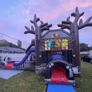 Inflables Casa de rebote de Halloween tobogán de agua científico loco trampolín árbol personalizado inflable castillo hinchable tobogán Combo - Product Image 2