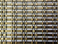 Grilles décoratives modernes en métal tressé ondulé, sur mesure, pour cloisons intérieures, séparateurs de pièce et inserts de portes d'armoires
