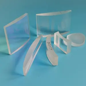 Fábrica cilíndrica lente plano convexo fabricação da lente óptica cilíndrica
