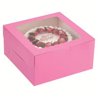 Custom Paper Box White Cake Box With Window Eco-friendly Paper Board Cardboard Gift Packaging Boxes