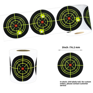 Dericsson - Rollo de 100 Hojas de Pegatinas para Objetivos de Tiro, 3 Pulgadas, Objetivos de Papel Reactivos, Personalización Disponible - Product Image 6