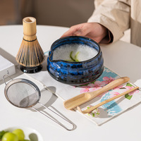 Ensemble de thé Matcha Astief Fambe, kit Matcha, bol en céramique Chawan, fouet, cuillère, ensemble de kits Matcha