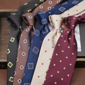 <span class=keywords><strong>Corbata</strong></span> de Seda Jacquard Bordada con Estampado Floral Negro y Marrón para <span class=keywords><strong>Hombre</strong></span>, para <span class=keywords><strong>Traje</strong></span> de Boda - Product Image 2