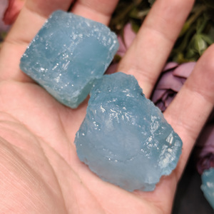 Gran oferta, Piedra en bruto de cristal, cuarzo curativo, <span class=keywords><strong>aguamarina</strong></span> azul, piedras preciosas en bruto, <span class=keywords><strong>Mineral</strong></span> para decoración del hogar - Product Image 3