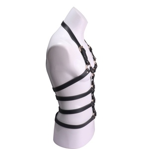 QKKQ <b>Black</b> <b>Harness</b> Belt Body Chest Belt Sexy Bondage Belt Leather <b>Harness</b> for Men - Product Image 4